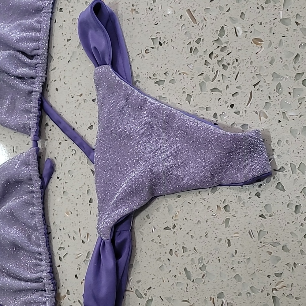 Purple sparkle bikini - Picture 2 of 4